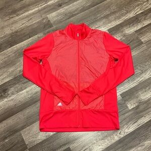 Adidas Golf Women’s Full Zip Mock Neck Thumb holes Lightweight Jacket Size Small